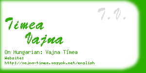 timea vajna business card